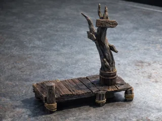 Pasarela _ madera _ arbol _ seco