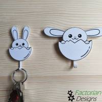 WALL KEY HOLDER - FUNNY AND CUTE BUNNEY KEY HANGER-2