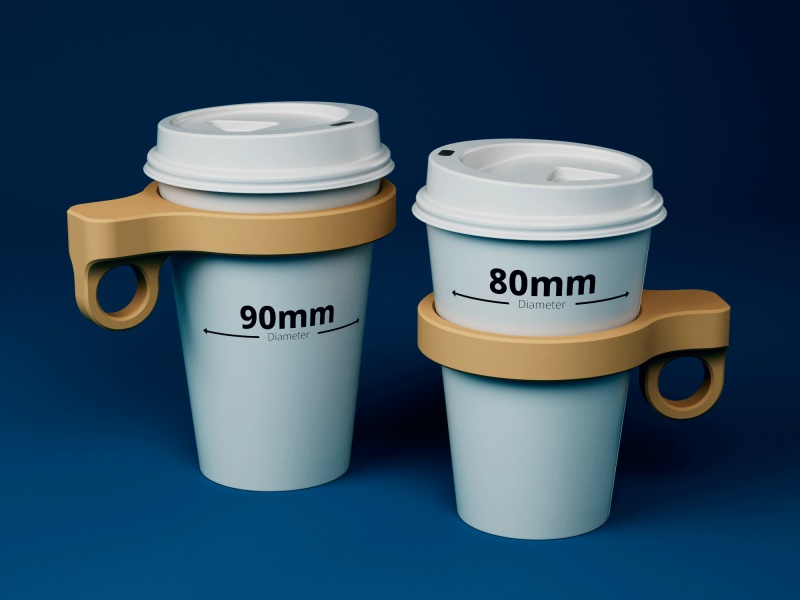 Reusable Coffee Cup Handle | 90mm & 80mm