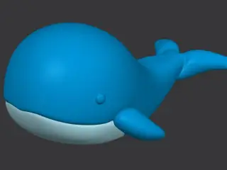 Cute whale multicolor