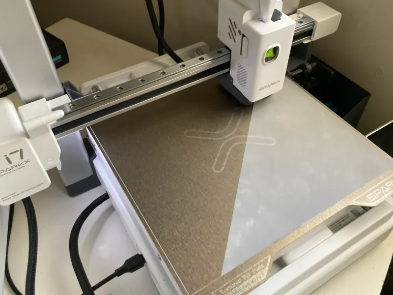 SPARKX i7 First Layer Test