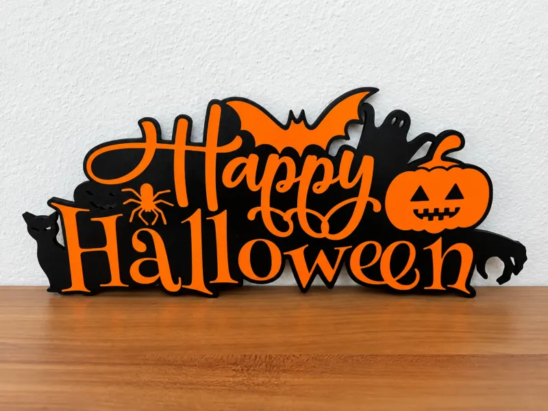 Frohes Halloween Schild