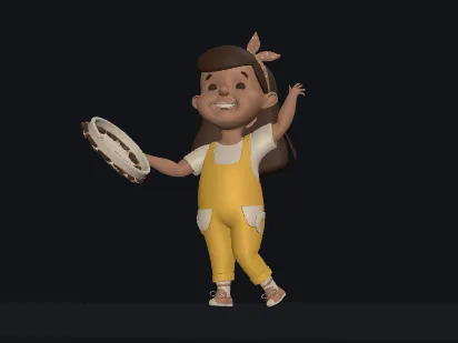 Tambourine-Mädchen