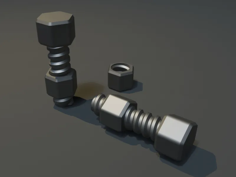 Screw with Nut - M3 10 - [FREE]