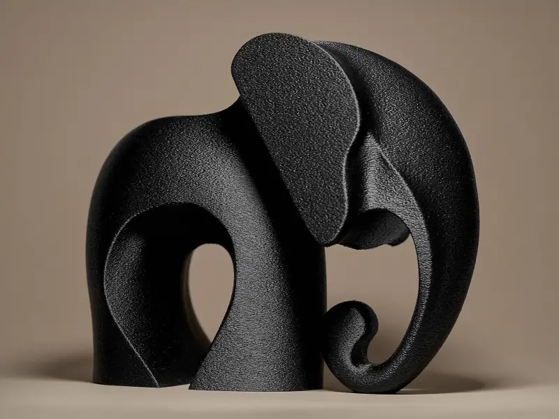 Modern Elephant Sculpture