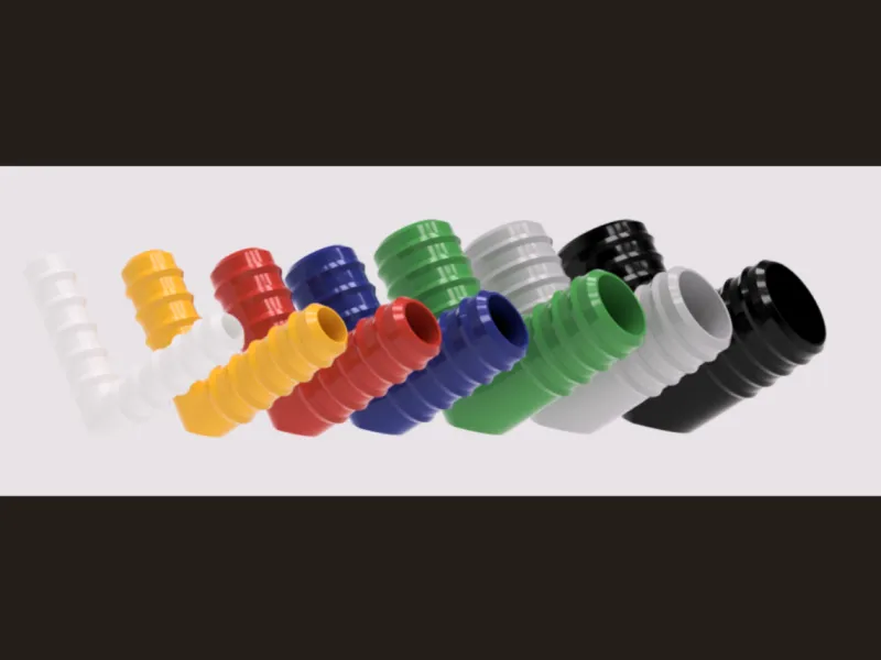Codo de 90° unión empalme reparación manguera / tubería 6 a 19 mm