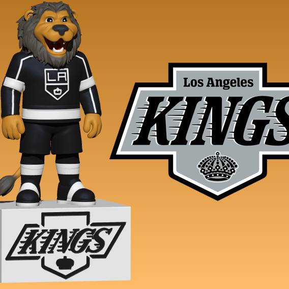 NHL - los angeles kings - Bailey the Lion mascot statue