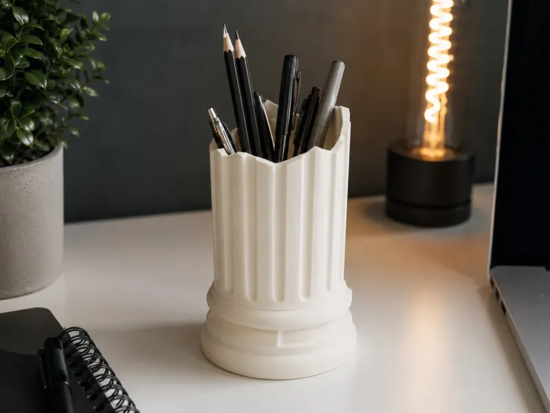 Portapenne a colonna moderno – Organizer dal design particolare