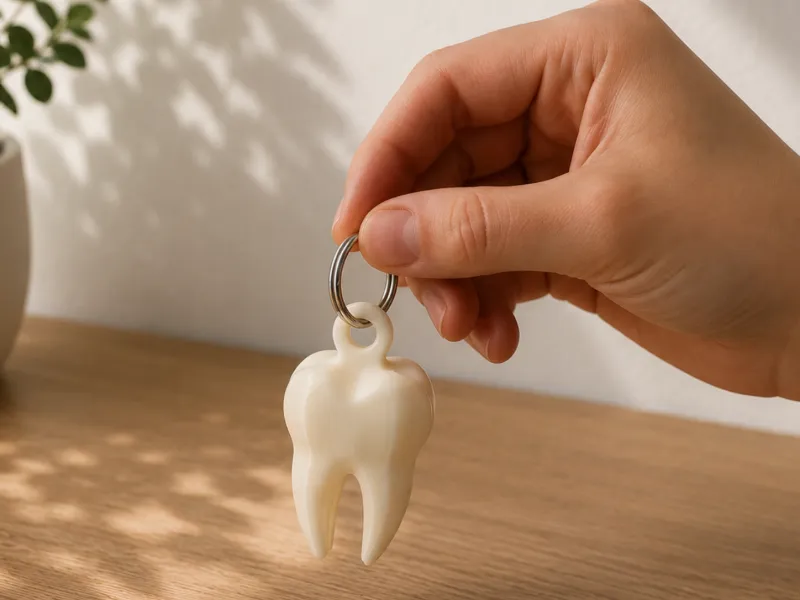 Cute Tooth Keychain–Keyring for Dentists