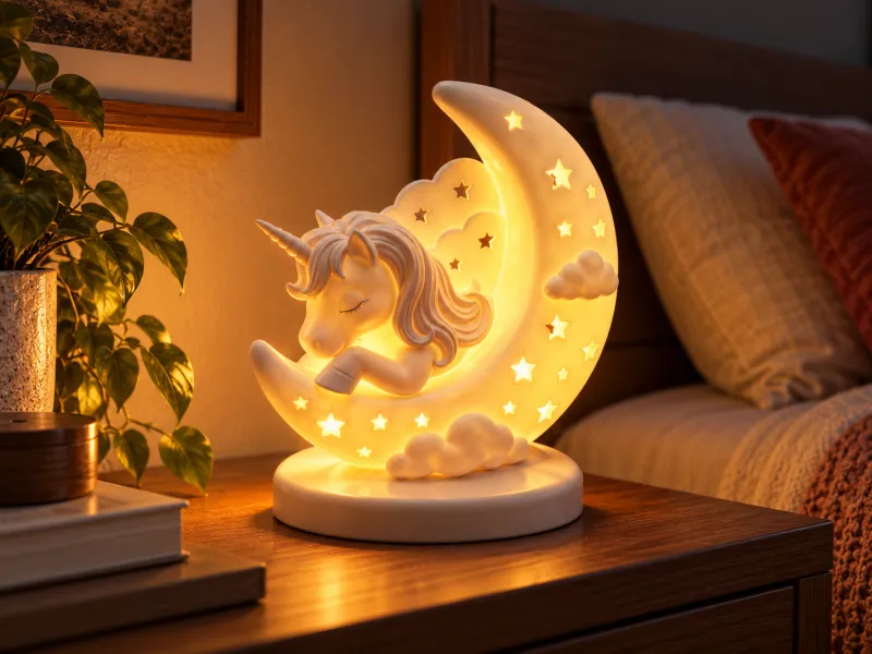 Unicorn Moon Lamp | Fantasy 3D Printed Night Light