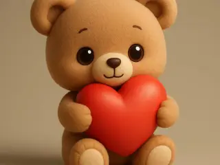 Oso con corazon - Valentine´s bear