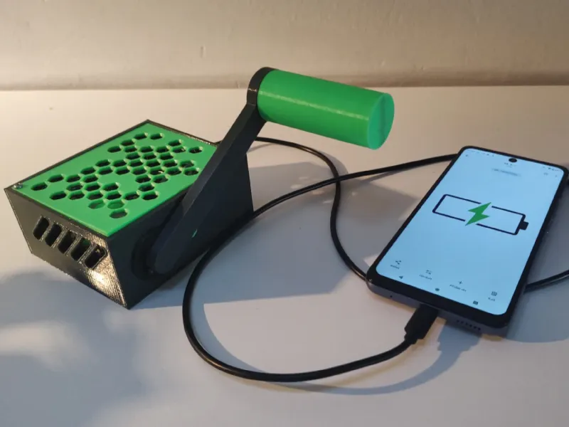 Hand-crank generator