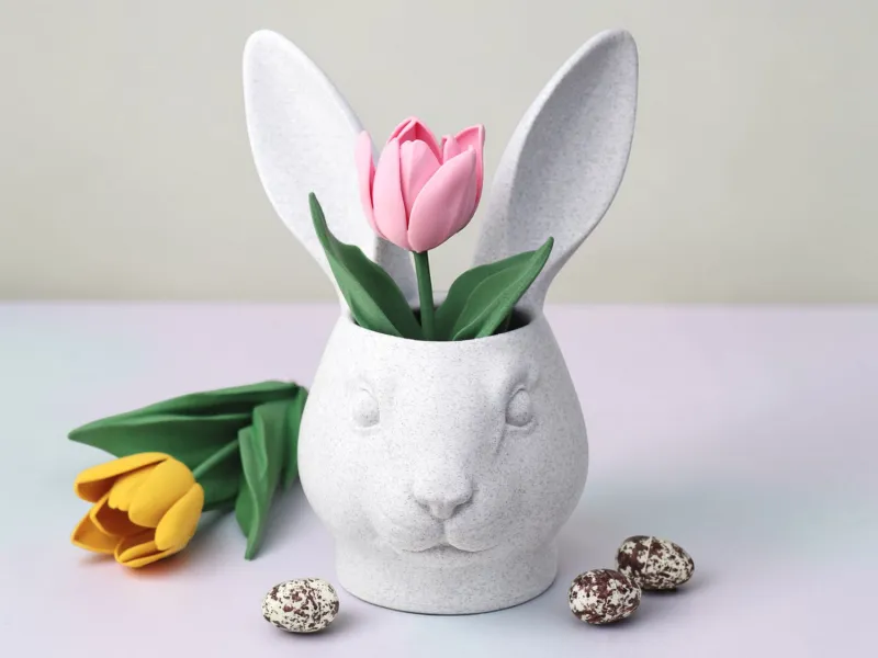 Easter Bunny Head Planter