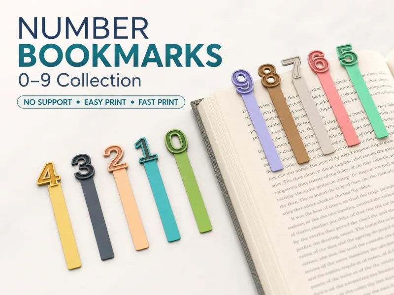 03 | Bookmark Series | Numbers 0 - 9 🔢
