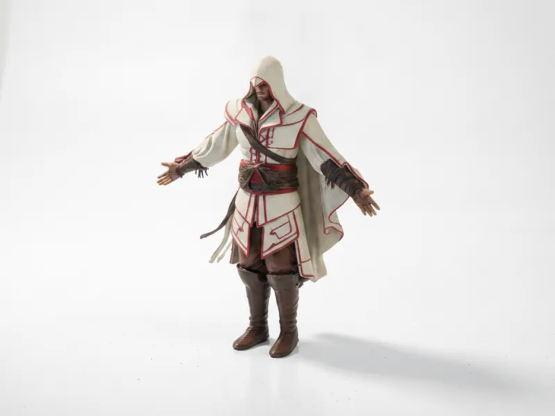 Figura coleccionable de Ezio Auditore para gaming, imprimible en 3D