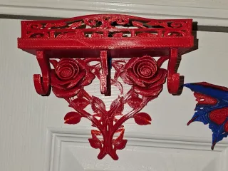 Rose shelf key holder