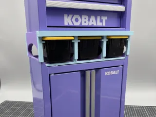 🧰 Mini Toolbox Rack — Mini Tool Box On Top, Mini Bins Under