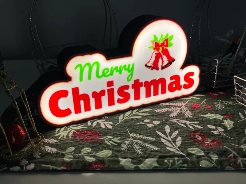 Insegna Luminosa a LED Buon Natale