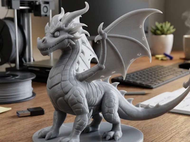 magma dragon with open wings