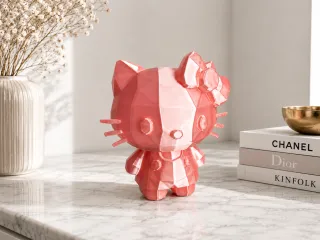 Hello Kitty Low Poly