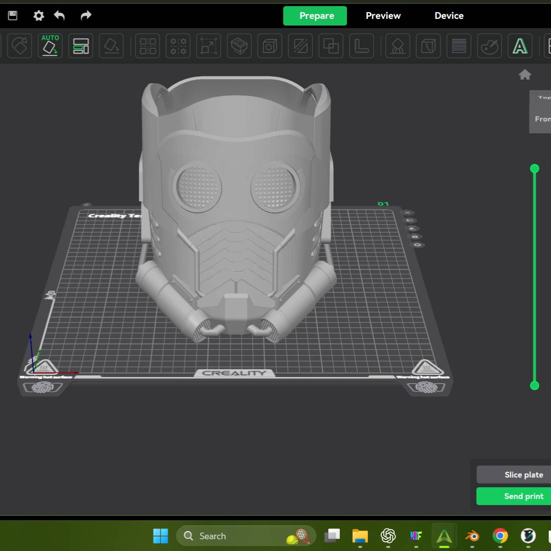 Home print settings: StarLord Helm.3mf