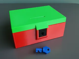 Coinbox with key