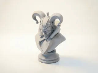 Joker Chess King Bust DC Comics 3D Printable