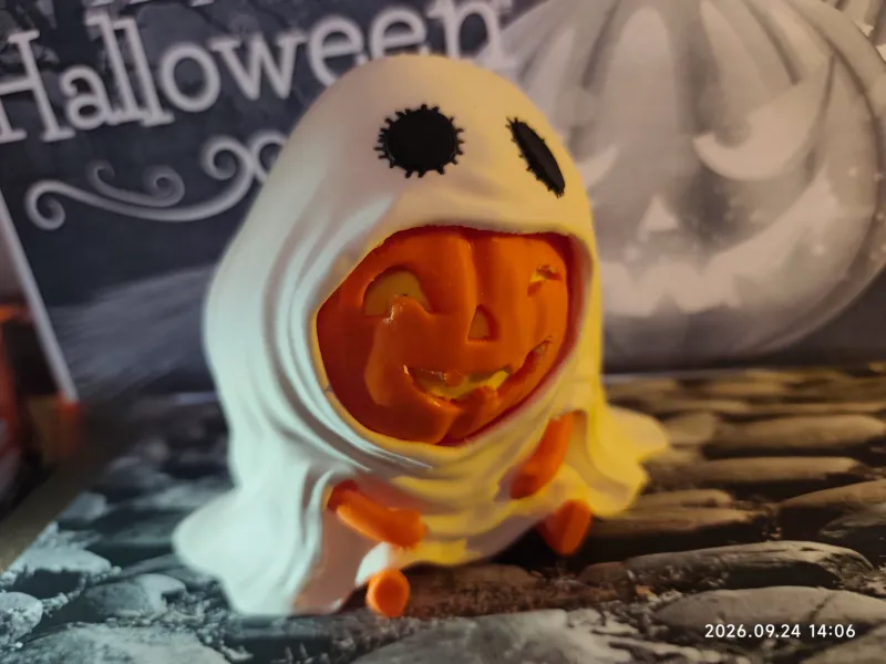 Ghost Pumpkin – Halloween Spookpompoen 👻🎃