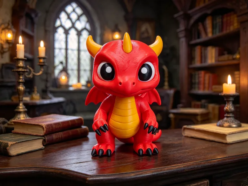 【มู่กงจ้าวอู่】มังกรน้อยท่ายืน พิมพ์หลายสี i8