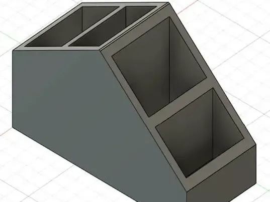 Double sided angled organiser