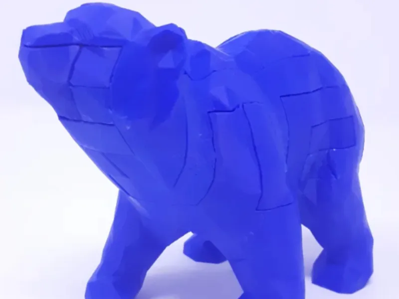 Low Poly Bear Puzzle - over 30 unique pieces