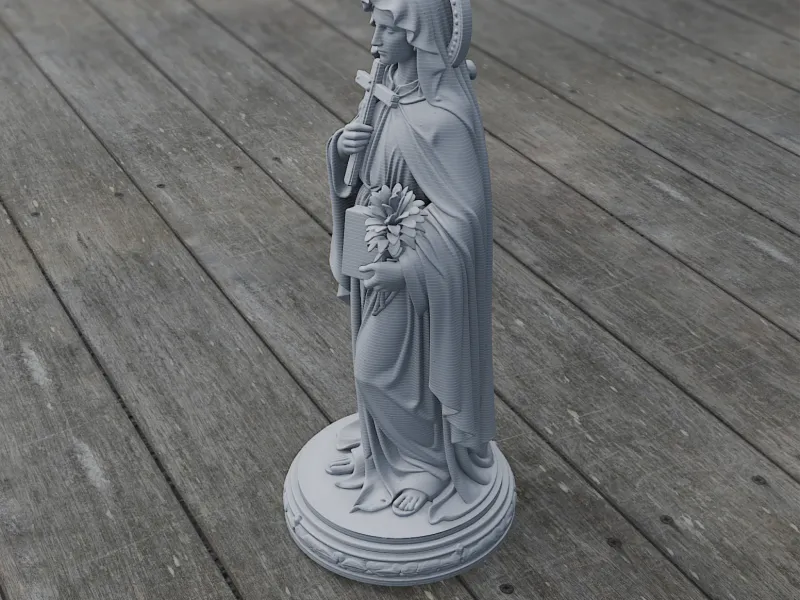 Saint Ascelina - Devotional Statue