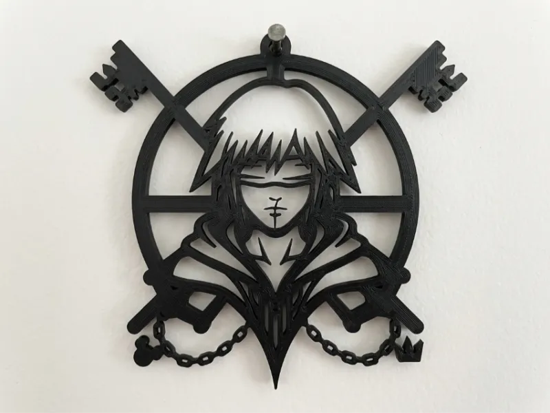 Рику с завязанными глазами - Настенный декор Kingdom Hearts