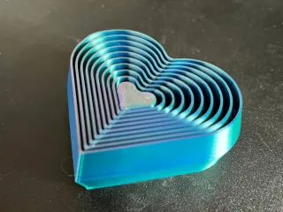 heart layered fidget