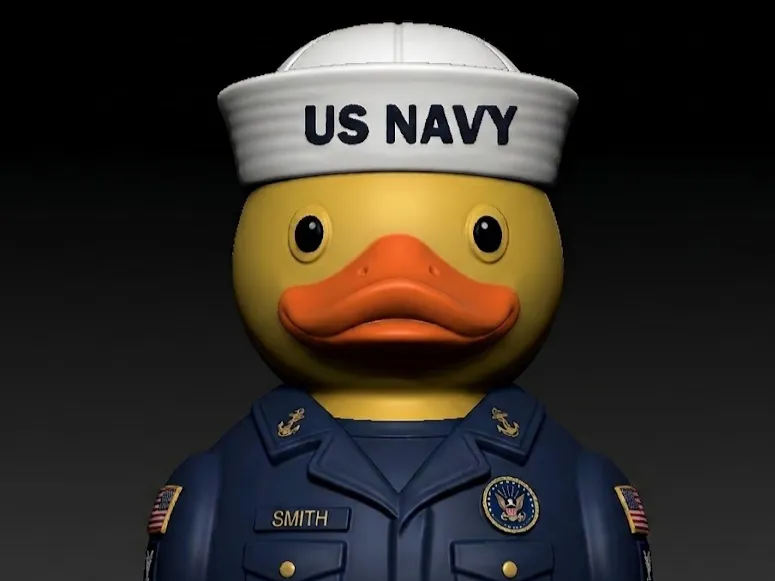 Rubber Duck - US NAVY model - 3D print