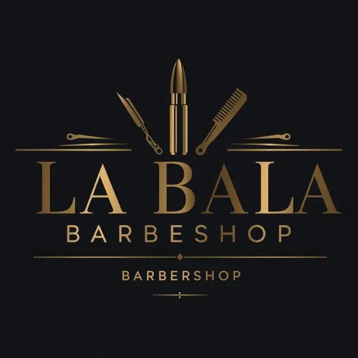 Letrero LA BALA BARBERSHOP
