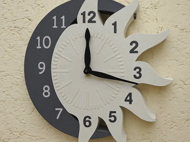 3D Sun & Moon Clock