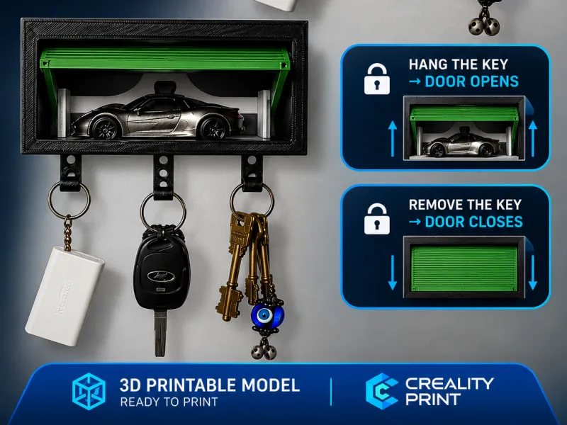 Garage portallaves para auto de hot wheels