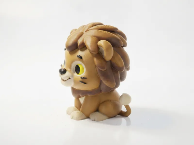 Cute Lion Figurine Chibi Animal 3D Printable