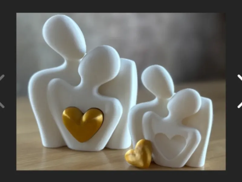 Escultura de pareja