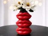 3D Lips Vase | Modern Face Embossed Lip Planter-0