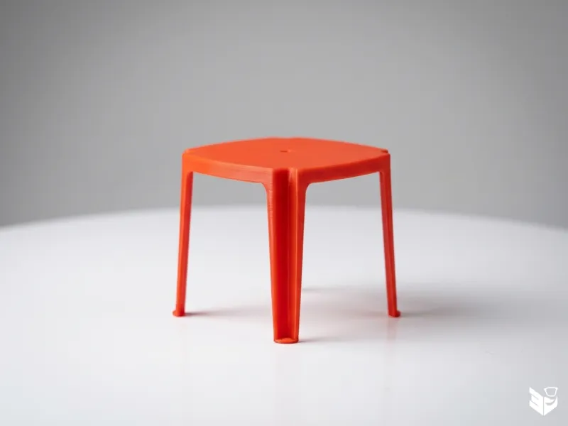 Tavolo di plastica classico da bar e spiaggia italiano