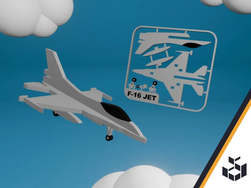 Simple F16 Fighter-Jet Kit Card | CFS Ready