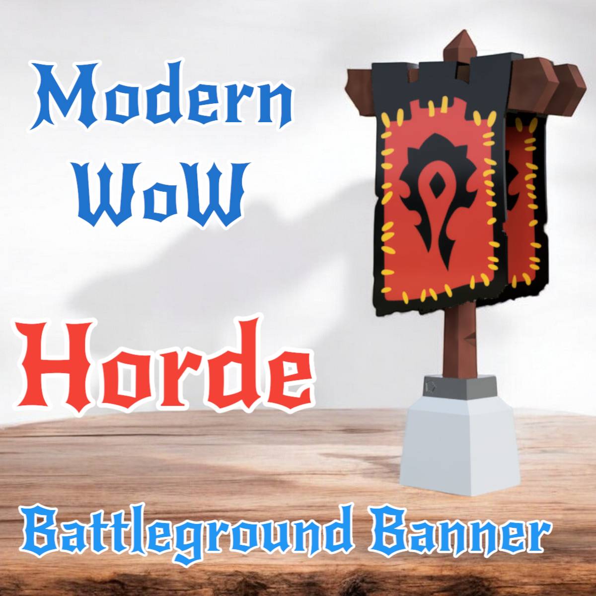 3D Printer Files | 3MF File | Modern WoW Horde Battleground Banner |  Creality Cloud, image size:1200x1200