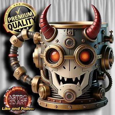 Steampunk Robot Mug ❤️