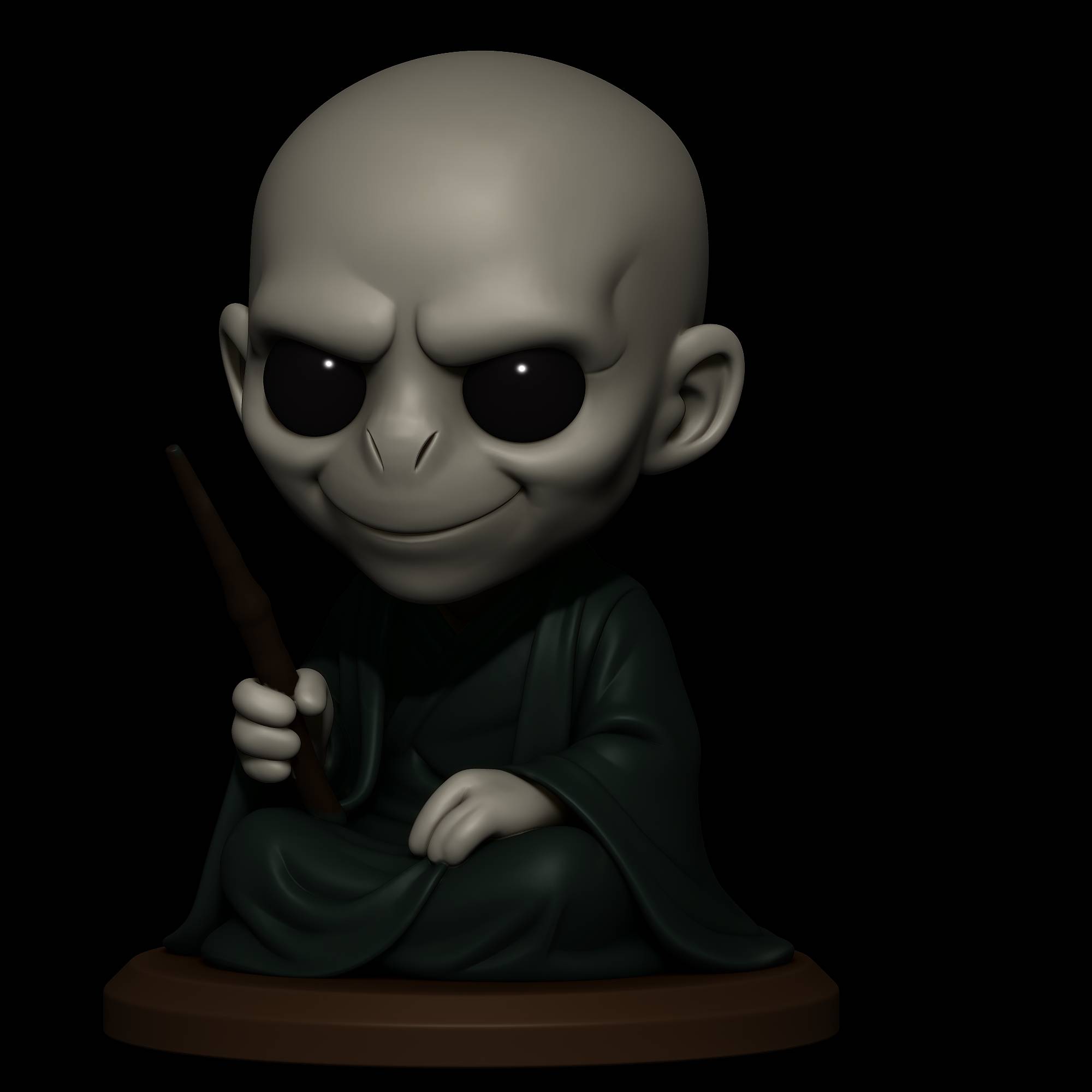 Cute Voldemort Wizard – Chibi STL Figure