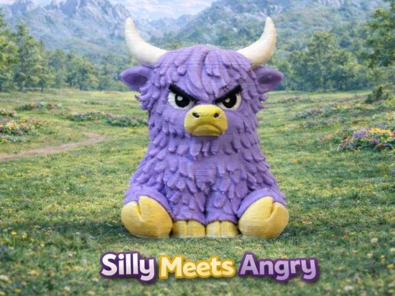 Grumble the Highland Cow - Silly Meets Angry