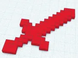 Minecraft Sword Pixelated Texture-0