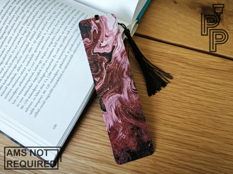 Crimson Flow Bookmark