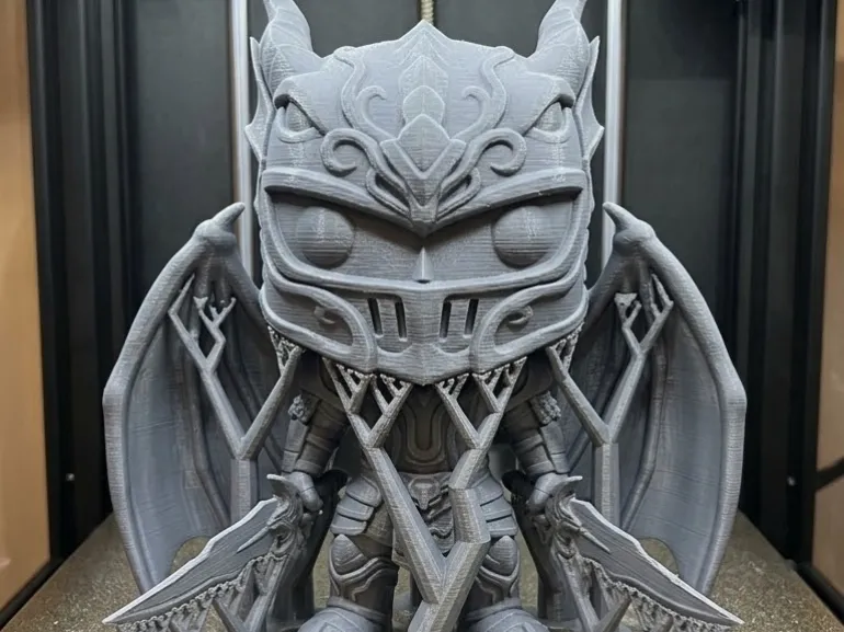 Modelo 3D de Figura Chibi Funko do Cavaleiro das Trevas MU Online STL